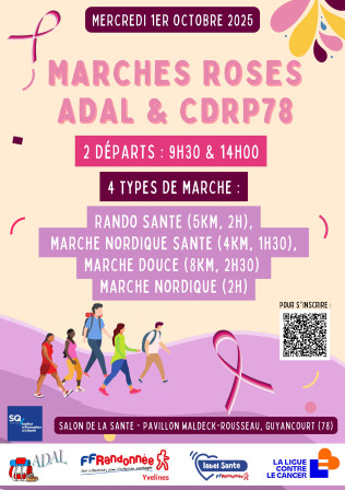 Marches pour Octobre Rose 2025, sept. 2025