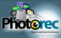 Récuprérer photos et fichiers effacés avec photorec