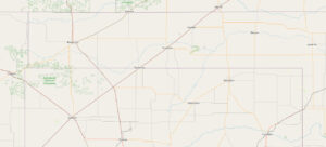 Carte routière OpenStreetMap du Panhandle de l'Oklahoma et du nord du Texas, montrant les villes de Boise City, Guymon, Dalhart, Perryton et la région de la Rita Blanca National Grassland, cœur historique du Dust Bowl.